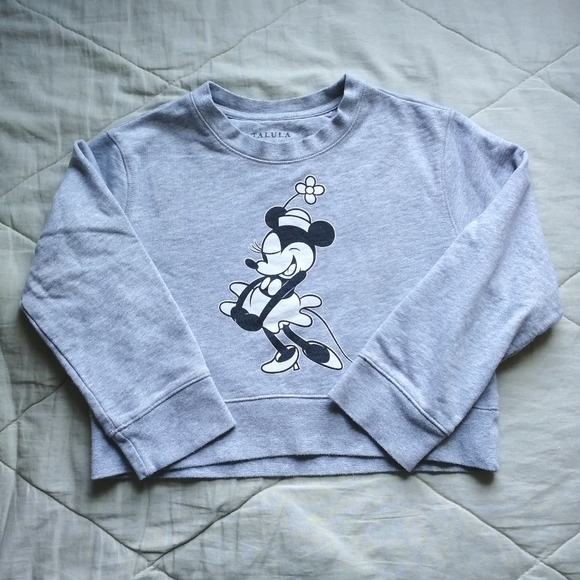 Aritzia Sweaters - TALULA x Disney Minnie Grey Crop Sweater Aritzia
